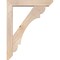 Ekena Millwork Olympic Slat Smooth Bracket w/ Offset Brace, Douglas Fir, 5 1/2"W x 28"D x 36"H BKT0604X28X36OLY06SDF - alternate 4